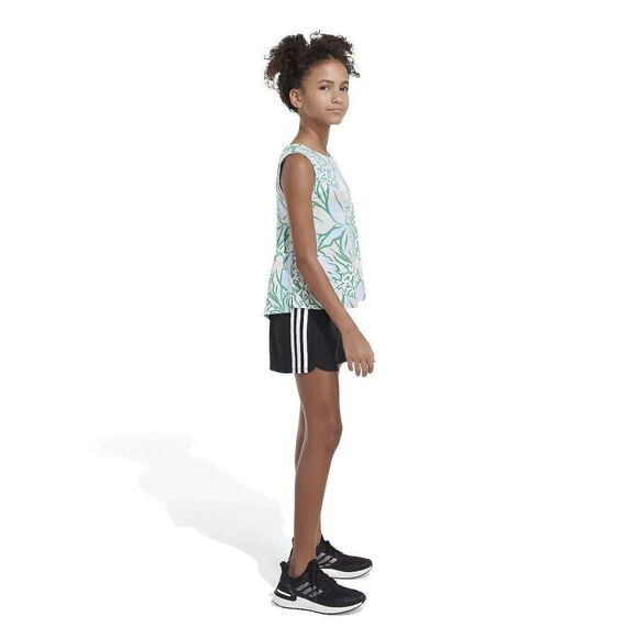 Adidas Big Girls Sleeveless All Over Print Tank Top Blue With Multicolor Large - Picture 4 of 7
